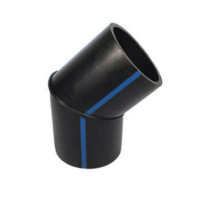 Отвод ПНД Ду 110 45°SDR11 РЕ 100 сварной сегм